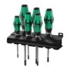 Wera 367/6 TORX® BO Kraftform Plus Screwdriver Set And Rack (05138250001)