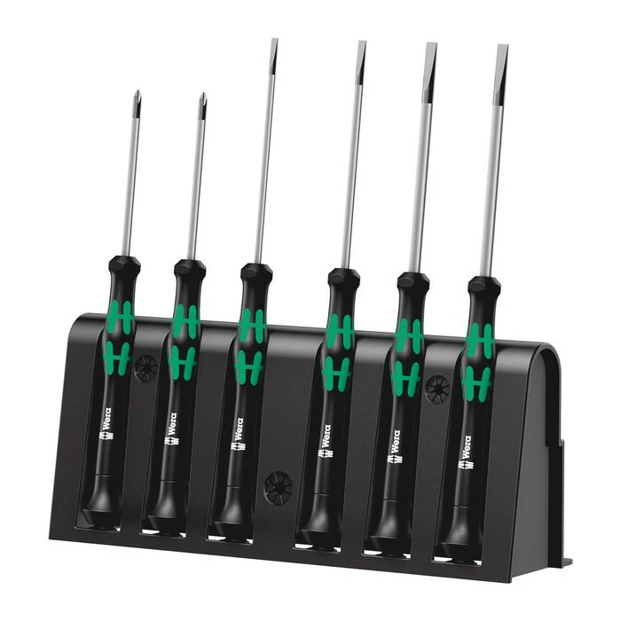 Wera 2035/6 A Screwdriver Set And Rack For Electronic Applications (05118150001) 1 Wera 2035/6 A Screwdriver Set And Rack For Electronic Applications (05118150001)