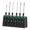 Wera 2035/6 B Screwdriver Set And Rack For Electronic Applications (05118152001)