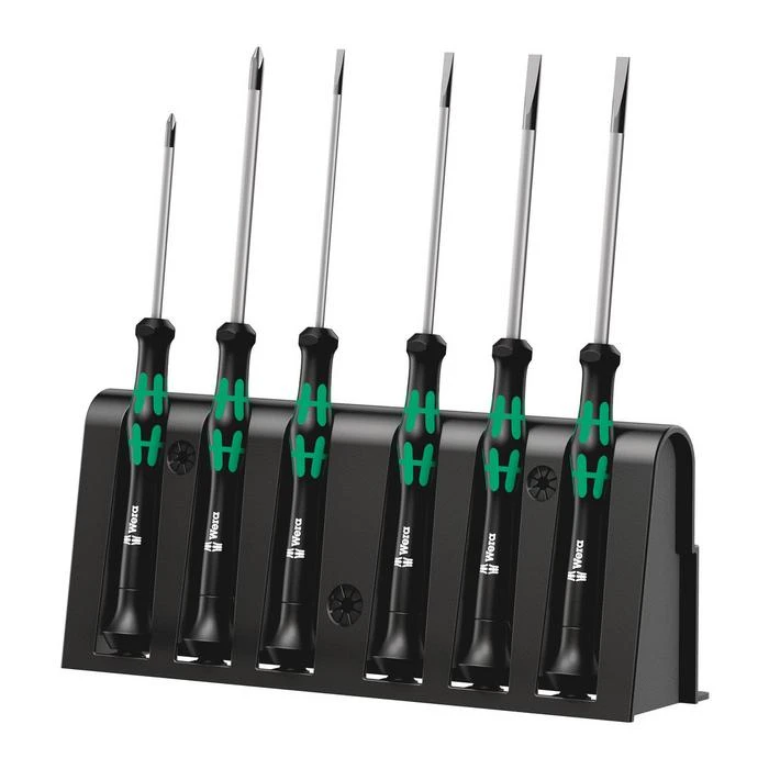 Wera 2035/6 B Screwdriver Set And Rack For Electronic Applications (05118152001) 1 Wera 2035/6 B Screwdriver Set And Rack For Electronic Applications (05118152001)