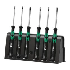 Wera 2067/6 TORX® BO Screwdriver Set And Rack For Electronic Applications (05118154001)