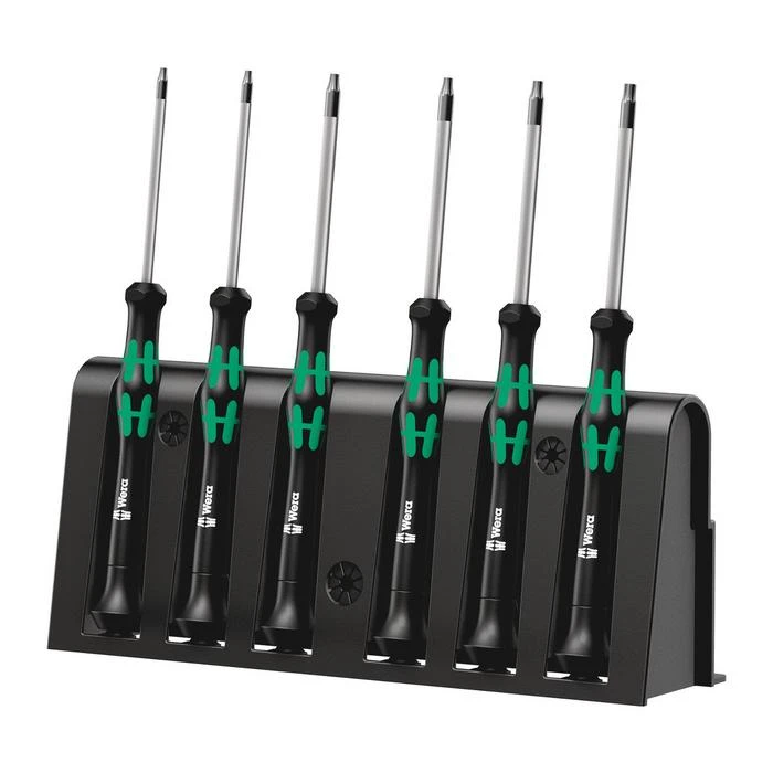 Wera 2067/6 TORX® BO Screwdriver Set And Rack For Electronic Applications (05118154001) 1 Wera 2067/6 TORX® BO Screwdriver Set And Rack For Electronic Applications (05118154001)