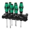 Wera 335/350/355/6 Screwdriver Set Kraftform Plus Lasertip And Rack (05105622001)