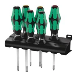 Wera 335/350/355/6 Screwdriver Set Kraftform Plus Lasertip And Rack (05105622001)