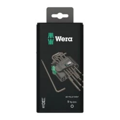 Wera 967/9 TX 1 SB L-key Set, BlackLaser (05073598001)