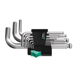 Wera 950/9 Hex-Plus 3 L-key Set, Metric, Chrome-plated (05133163001)