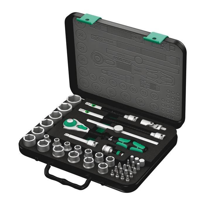 Wera 05003594001 Zyklop Speed-Socket Set 8100 SB 2, 43pcs. 1 Wera 05003594001 Zyklop Speed-Socket Set 8100 SB 2, 43pcs.