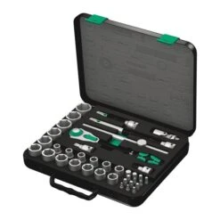 Wera 8100 SC 4 Zyklop Speed Ratchet Set, 1/2" Drive, Imperial (05003647001)