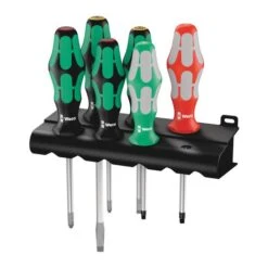 Wera 334/368/6 Screwdriver Set And Rack (05347778001)