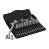 Wera 8100 SA 10 Zyklop Metal Ratchet Set With Push-through Square, 1/4" Drive, Imperial (05004020001)