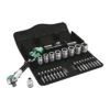 Wera 8100 SB 9 Zyklop Speed Ratchet Set, 3/8" Drive, Imperial (05004049001)