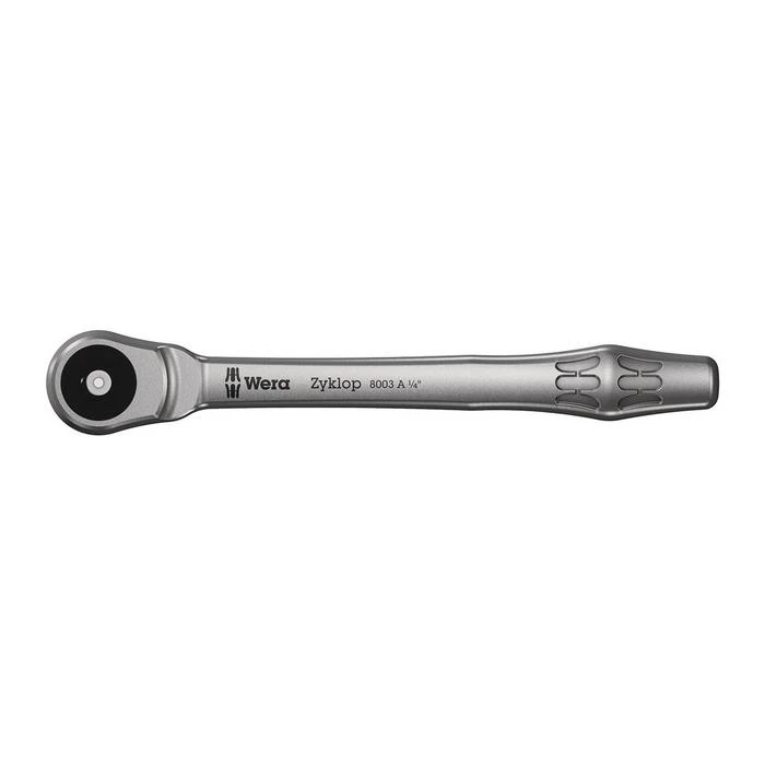 Wera 8003 A Zyklop Metal Ratchet With Push-through Square And 1/4" Drive (05004003001) 1 Wera 8003 A Zyklop Metal Ratchet With Push-through Square And 1/4" Drive (05004003001)