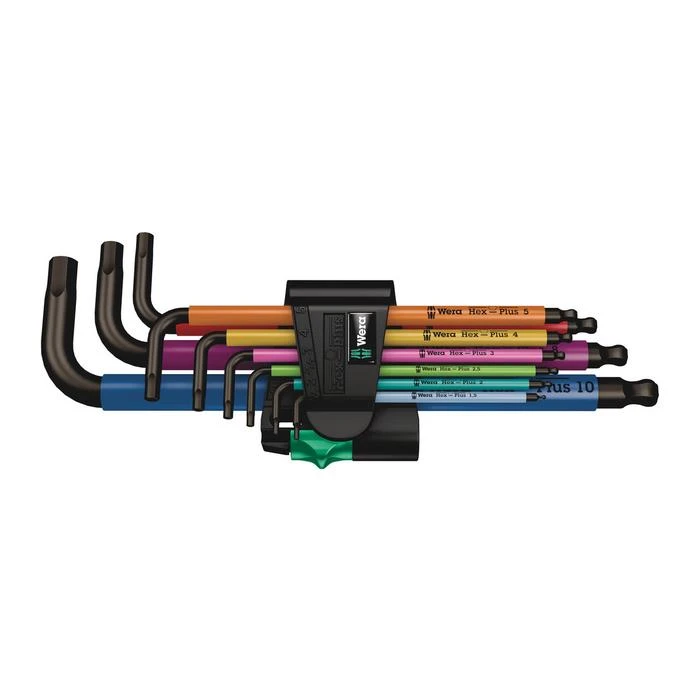 Wera 950/9 Hex-Plus Multicolour 1 L-key Set, Metric, BlackLaser (05022089001) 1 Wera 950/9 Hex-Plus Multicolour 1 L-key Set, Metric, BlackLaser (05022089001)