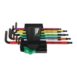 Wera 967/9 TX BO Multicolour 1 L-key Set For Tamper-proof TORX® Screws, BlackLaser (05024335001)