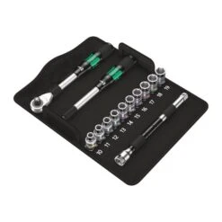 Wera 8006 SC 1 Zyklop Hybrid Ratchet Set, 1/2" Drive, Metric (05004090001)