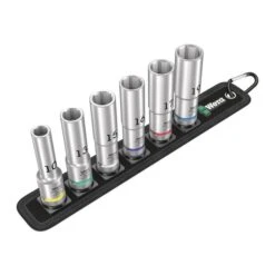 Wera 05004565001 Belt C Deep 1 6point Socket Set 1/2in., 6pcs.