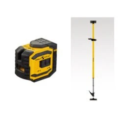 STABILA 18482 MPLAX300 LAX 300 Cross Line Plus Plumb Point Laser, 5-piece Set