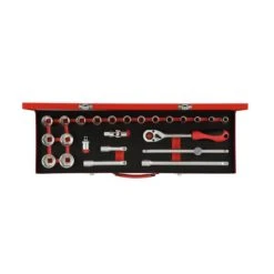 GEDORE-RED Socket Set 1/2 Size10-32mm 24pcs (3300006)