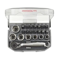 GEDORE-RED Socket Set 1/4 Size6-13mm +bits 23pcs (3300026)