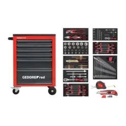 GEDORE-RED Tool Set I.t.trolley MECHANIC Red 119pcs (3301667)